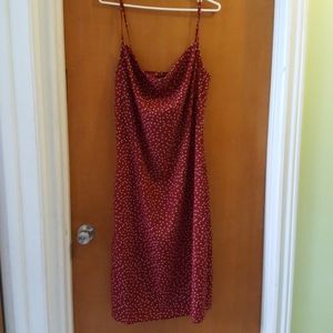 Missguided polka dot red dress
